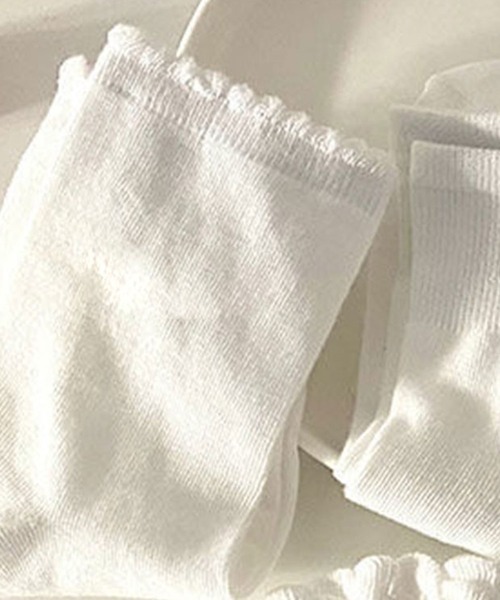 EPICKS（エピックス）の「ホワイトアソートレディースソックス ショート 白ソックス靴下（ソックス/靴下・レディース・その他1/その他2/その他3/その他4/その他5/その他6・23cm～25cm）」の5枚目の写真
