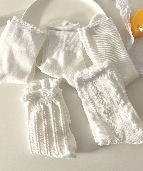 EPICKS（エピックス）の「ホワイトアソートレディースソックス ショート 白ソックス靴下（ソックス/靴下・レディース・その他1/その他2/その他3/その他4/その他5/その他6・23cm～25cm）」の7枚目の写真