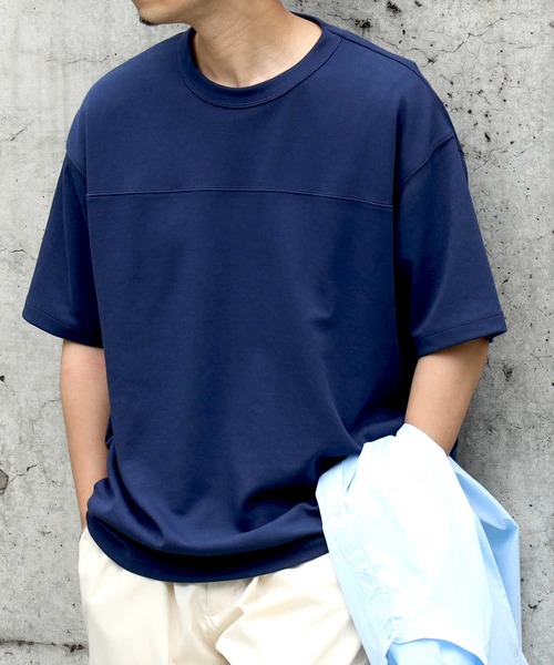 BACK NUMBER（バックナンバー）の「【BACK NUMBER】速乾切替Ｔシャツ / 吸水速乾（Tシャツ/カットソー・メンズ・ネイビー/グリーン/ライトベージュ・XL/L/M/S）」の11枚目の写真