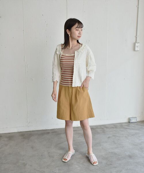 RETRO GIRL（レトロガール）の「マルチボーダーニットキャミ（キャミソール・レディース・ホワイト系その他/ブルー系その他/オレンジ系その他・FREE）」の18枚目の写真