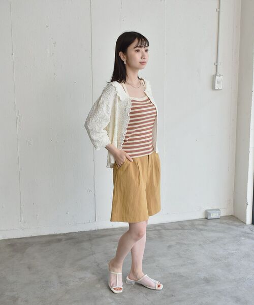 RETRO GIRL（レトロガール）の「マルチボーダーニットキャミ（キャミソール・レディース・ホワイト系その他/ブルー系その他/オレンジ系その他・FREE）」の17枚目の写真