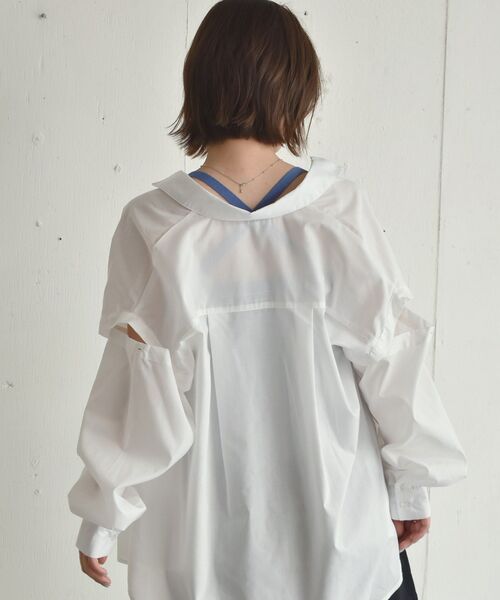 RETRO GIRL（レトロガール）の「マルチボーダーニットキャミ（キャミソール・レディース・ホワイト系その他/ブルー系その他/オレンジ系その他・FREE）」の4枚目の写真