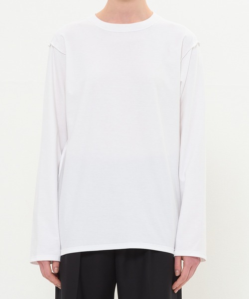 DRESSEDUNDRESSED(ドレスドアンドレスド)の「Inside Out Long Sleeve T-Shirt(Tシャツ/カットソー・メンズ・ブラック/ホワイト・2/4/3)」の1枚目の写真