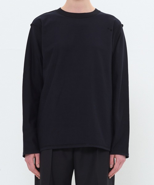 DRESSEDUNDRESSED(ドレスドアンドレスド)の「Inside Out Long Sleeve T-Shirt(Tシャツ/カットソー・メンズ・ブラック/ホワイト・2/4/3)」の2枚目の写真