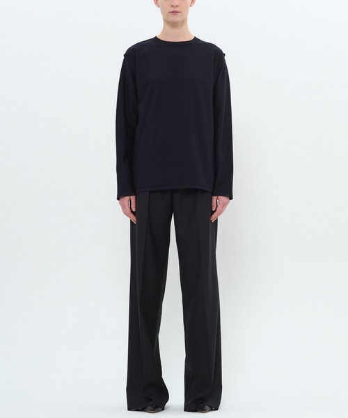 DRESSEDUNDRESSED(ドレスドアンドレスド)の「Inside Out Long Sleeve T-Shirt(Tシャツ/カットソー・メンズ・ブラック/ホワイト・2/4/3)」の3枚目の写真