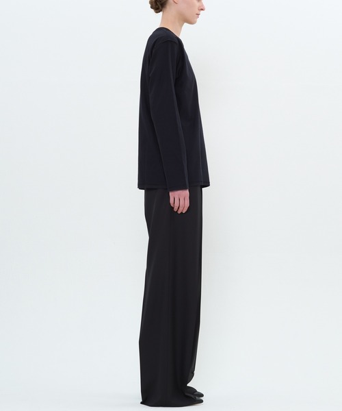 DRESSEDUNDRESSED(ドレスドアンドレスド)の「Inside Out Long Sleeve T-Shirt(Tシャツ/カットソー・メンズ・ブラック/ホワイト・2/4/3)」の4枚目の写真