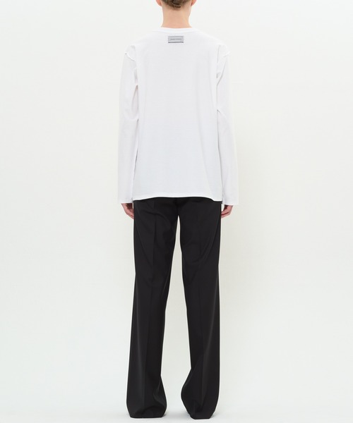 DRESSEDUNDRESSED(ドレスドアンドレスド)の「Inside Out Long Sleeve T-Shirt(Tシャツ/カットソー・メンズ・ブラック/ホワイト・2/4/3)」の9枚目の写真