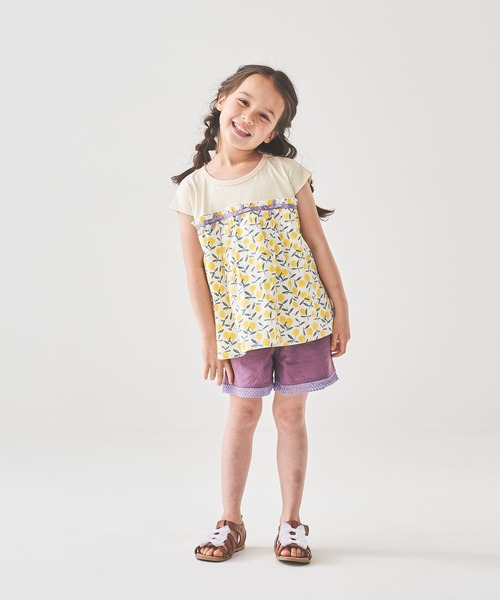 ACOBA(ACOBA)の「ストレッチパンツ(その他パンツ・キッズ・ベージュ/パープル・100/120/110/130)」の7枚目の写真