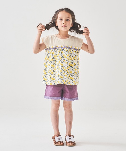 ACOBA(ACOBA)の「ストレッチパンツ(その他パンツ・キッズ・ベージュ/パープル・100/120/110/130)」の9枚目の写真