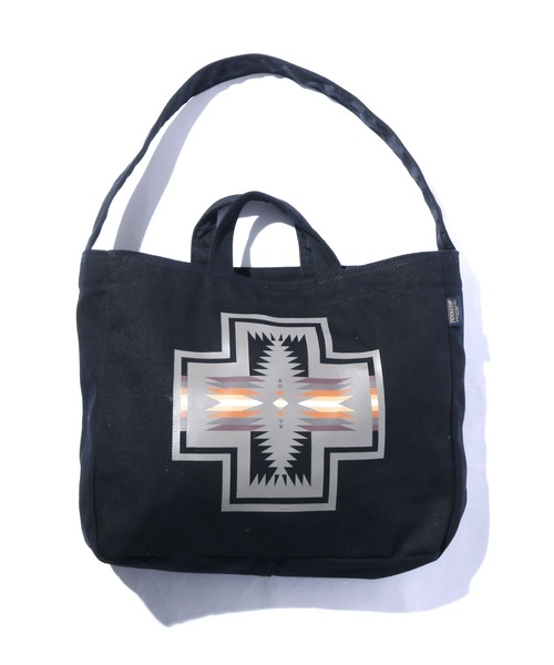 PENDLETON(ペンドルトン)の「PENDLETON / ペンドルトン CANVAS TOTE トートバック ハンドバッグ 2WAY(トートバッグ・メンズ・ブラック/オフホワイト・ONE SIZE)」の14枚目の写真