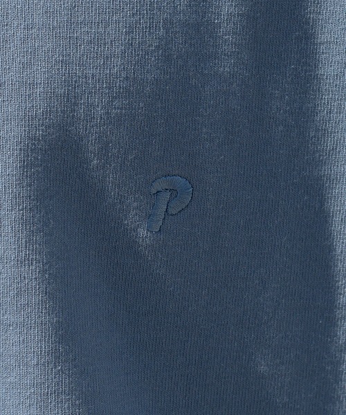 Perushu(ペルーシュ)の「ワンポイントロゴ刺繍Tシャツ(Tシャツ/カットソー・メンズ・オフホワイト/オリーブ/ブルーグレー/グレイッシュベージュ・MEDIUM/LARGE)」の20枚目の写真