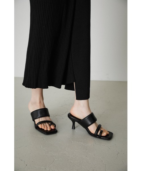 AZUL by moussy（アズールバイマウジー）の「CUSHION BELT SANDALS/クッションベルトサンダル（サンダル・レディース・ブラック/ブルー/ベージュ・LARGE/MEDIUM/SMALL）」の9枚目の写真