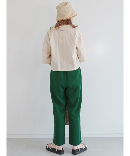 ehka sopo（エヘカソポ）の「テーラードシャツ（セットアップ可）（シャツ/ブラウス・レディース・イエロー/ベージュ/ブラック・ﾌﾘ-）」の6枚目の写真