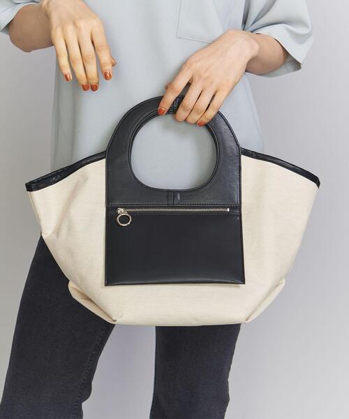 Anti-Forme Design(アンチフォルムデザイン)の「<ANTI FORME DESIGN>サークル ハンドル トート(トートバッグ・レディース・ナチュラル/イエロー・FREE)」の4枚目の写真