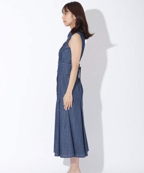 And Couture　アンドクチュール　ロングシャツジャケット　ワンピース デニムジャケット×ワンピースセットアップ(504866199) | AND