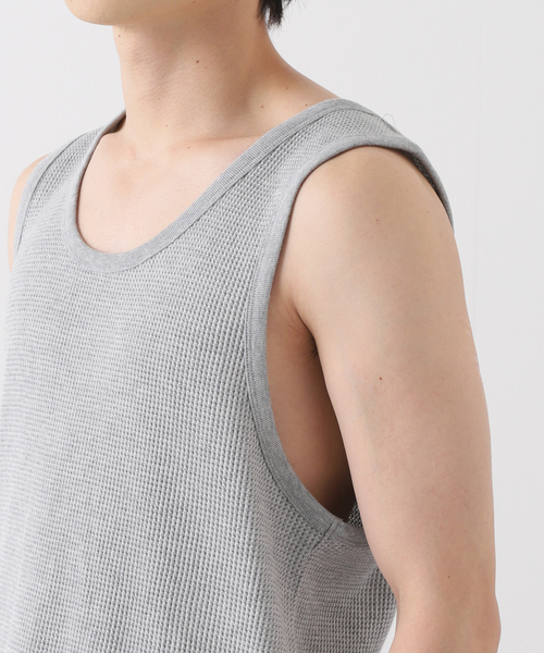JOURNAL STANDARD（ジャーナルスタンダード）の「16S T/C サーマル タンクトップ（タンクトップ・メンズ・ホワイト/グレー/ホワイト系その他・SMALL/MEDIUM/LARGE/X-LARGE）」の11枚目の写真