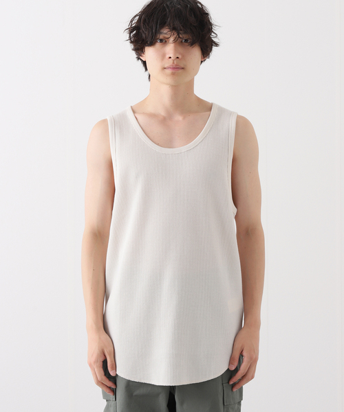 JOURNAL STANDARD（ジャーナルスタンダード）の「16S T/C サーマル タンクトップ（タンクトップ・メンズ・ホワイト/グレー/ホワイト系その他・SMALL/MEDIUM/LARGE/X-LARGE）」の14枚目の写真