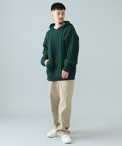 BEAMS(ビームス)の「BEAMS / フェード ワイド チノパンツ(チノパンツ・メンズ・ネイビー/ブラウン系その他3・S/M/L/XL)」の9枚目の写真