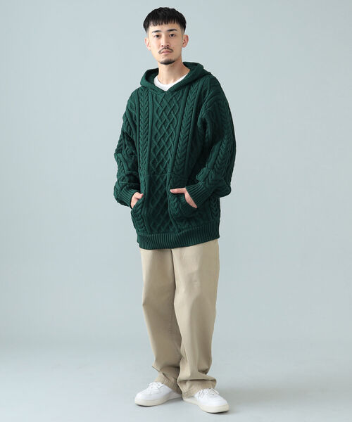 BEAMS(ビームス)の「BEAMS / フェード ワイド チノパンツ(チノパンツ・メンズ・ネイビー/ブラウン系その他3・S/M/L/XL)」の14枚目の写真
