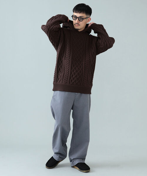 BEAMS(ビームス)の「BEAMS / フェード ワイド チノパンツ(チノパンツ・メンズ・ネイビー/ブラウン系その他3・S/M/L/XL)」の17枚目の写真