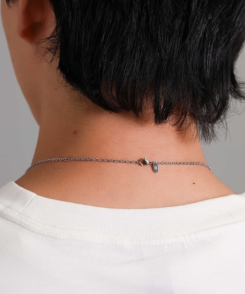 LION HEART（ライオンハート）の「【限定展開】“LH-1”サークルコインネックレス/サージカルステンレス（金属アレルギー対応）【LION HEART / ライオンハート】（ネックレス・メンズ・シルバー×ブラック・50cm）」の5枚目の写真