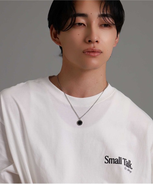 LION HEART（ライオンハート）の「【限定展開】“LH-1”サークルコインネックレス/サージカルステンレス（金属アレルギー対応）【LION HEART / ライオンハート】（ネックレス・メンズ・シルバー×ブラック・50cm）」の3枚目の写真