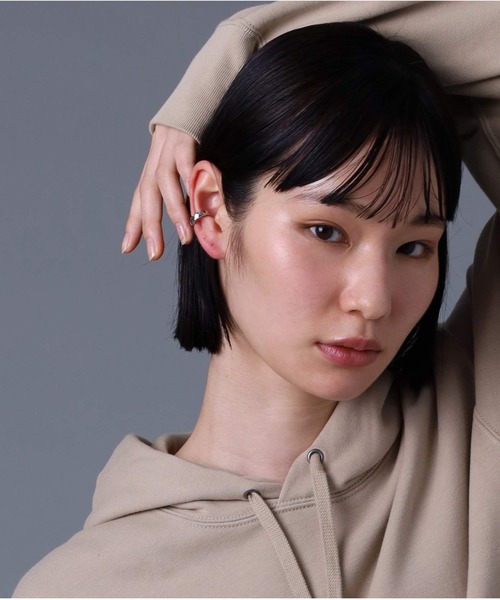 LION HEART（ライオンハート）の「【限定展開】LH-1 カッティングイヤーカフ/サージカルステンレス316L（金属アレルギー対応）（イヤーカフ・メンズ・シルバー/ライトブラック・ONE SIZE）」の20枚目の写真