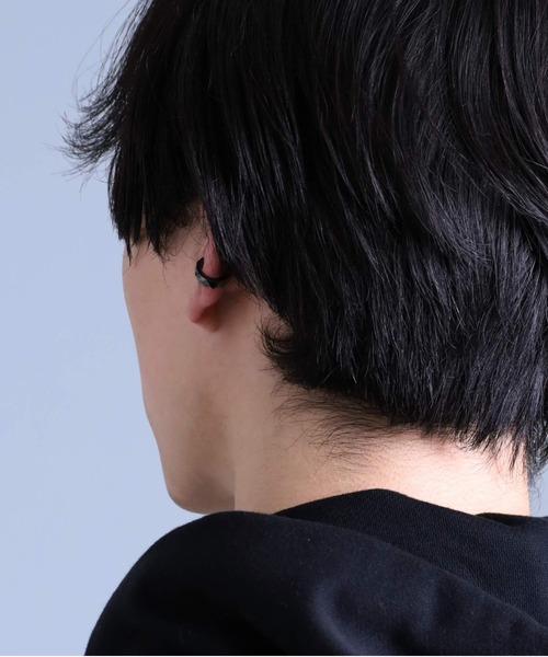 LION HEART（ライオンハート）の「【限定展開】LH-1 カッティングイヤーカフ/サージカルステンレス316L（金属アレルギー対応）（イヤーカフ・メンズ・シルバー/ライトブラック・ONE SIZE）」の22枚目の写真