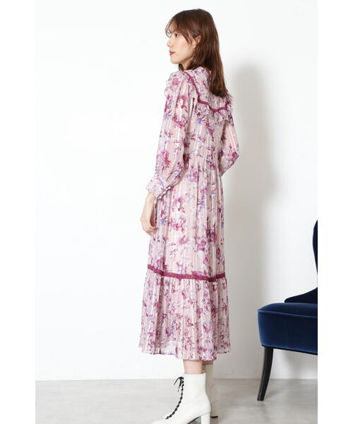 JILL STUART(ジルスチュアート)の「◆ケリーミックスフラワーワンピース(ワンピース・レディース・ブラック/パープル・2/4/0)」の15枚目の写真