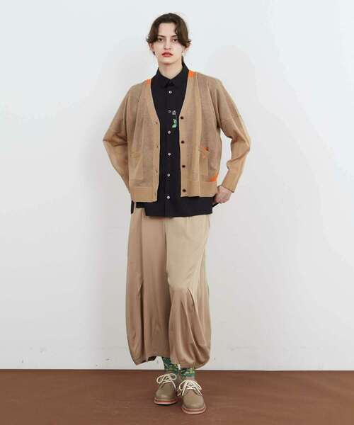 FRAPBOIS（フラボア）の「バルーンカーデ（カーディガン/ボレロ・レディース・ベージュ/ブルー・1）」の14枚目の写真