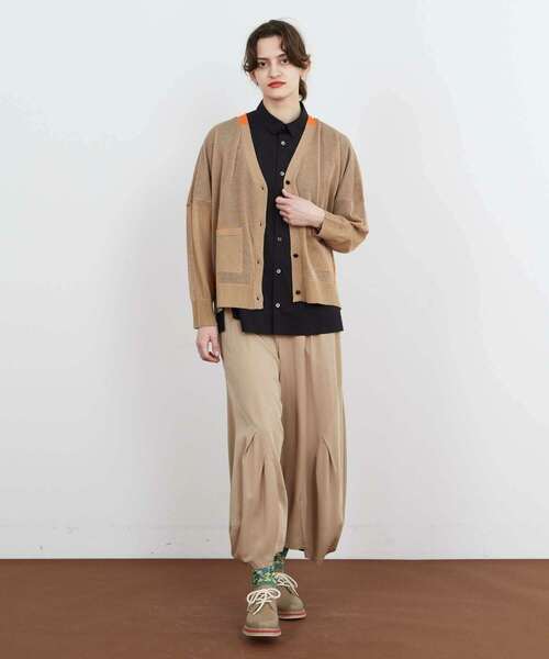 FRAPBOIS（フラボア）の「バルーンカーデ（カーディガン/ボレロ・レディース・ベージュ/ブルー・1）」の20枚目の写真