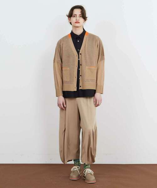 FRAPBOIS（フラボア）の「バルーンカーデ（カーディガン/ボレロ・レディース・ベージュ/ブルー・1）」の4枚目の写真