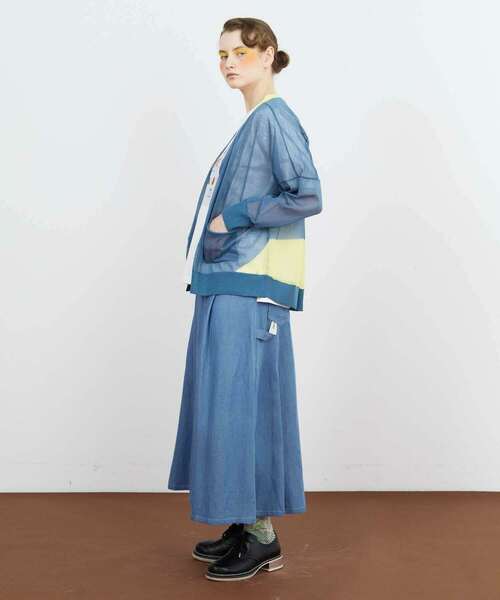 FRAPBOIS（フラボア）の「バルーンカーデ（カーディガン/ボレロ・レディース・ベージュ/ブルー・1）」の21枚目の写真