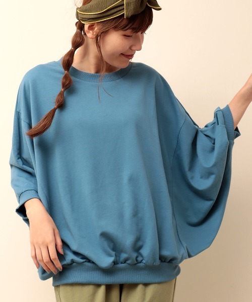 チチカカ（チチカカ）の「kasaneスリーブプルオーバー（スウェット・レディース・オフホワイト/ブルー/ブラウン・FREE）」の10枚目の写真