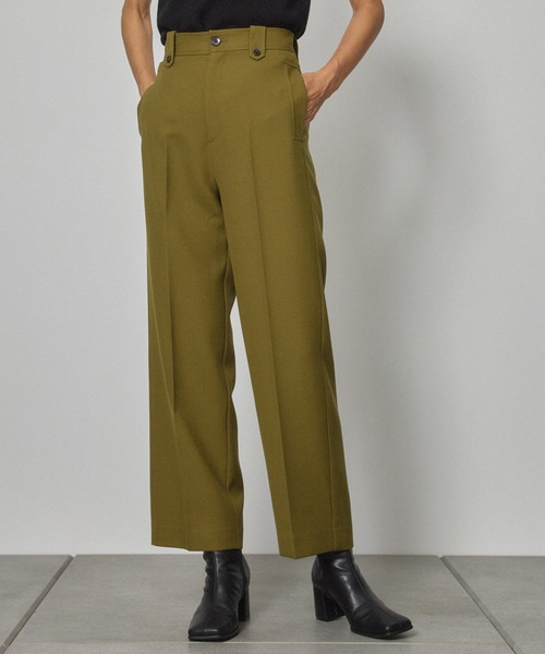 PUBLIC TOKYO（パブリックトウキョウ）の「【セットアップ対応】ワイドセミテーパートパンツ（その他パンツ・レディース・カーキ/ダークグレー・FREE）」の2枚目の写真