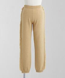 LOEFF | ＜LOEFF＞W 9G フリンジ ニットパンツ(その他パンツ)