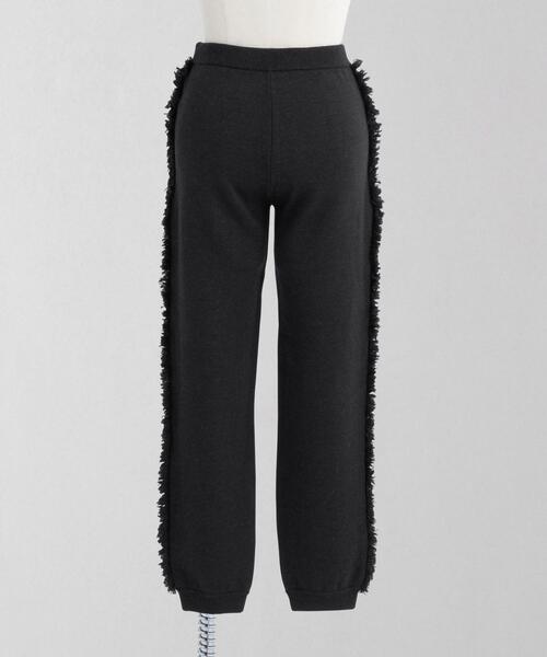 LOEFF(ロエフ)の「<LOEFF>W 9G フリンジ ニットパンツ(その他パンツ・レディース・ダークグレー/クリーム・FREE)」の6枚目の写真