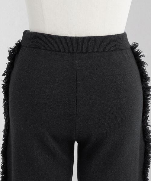 LOEFF(ロエフ)の「<LOEFF>W 9G フリンジ ニットパンツ(その他パンツ・レディース・ダークグレー/クリーム・FREE)」の8枚目の写真