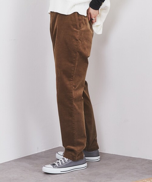 coen（コーエン）の「コーデュロイテーパードパンツ（その他パンツ・レディース・ダークグレー/ライトグレー/ブラウン/ダークグリーン・S/M/L）」の8枚目の写真