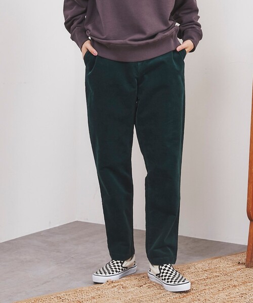 coen（コーエン）の「コーデュロイテーパードパンツ（その他パンツ・レディース・ダークグレー/ライトグレー/ブラウン/ダークグリーン・S/M/L）」の9枚目の写真