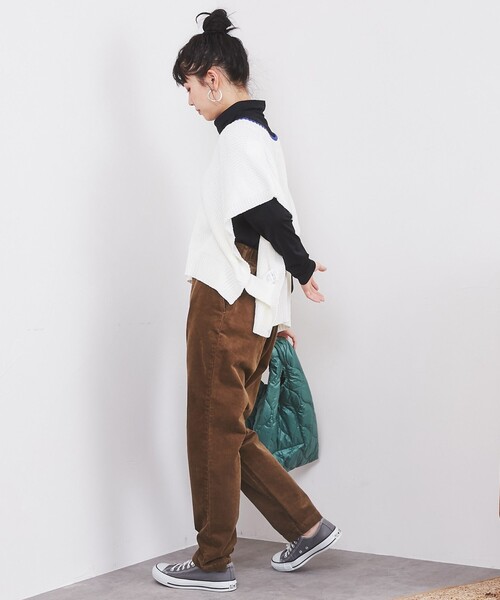 coen（コーエン）の「コーデュロイテーパードパンツ（その他パンツ・レディース・ダークグレー/ライトグレー/ブラウン/ダークグリーン・S/M/L）」の19枚目の写真