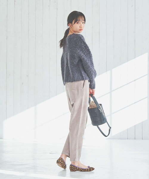 coen（コーエン）の「コーデュロイテーパードパンツ（その他パンツ・レディース・ダークグレー/ライトグレー/ブラウン/ダークグリーン・S/M/L）」の21枚目の写真