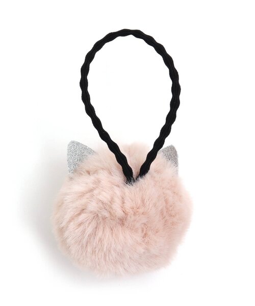 apres les cours（アプレレクール）の「くま＆ねこファーヘアゴム（ヘアゴム・キッズ・ブラウン/ピンク・FREE）」の6枚目の写真