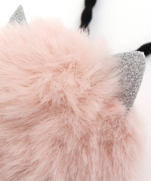 apres les cours（アプレレクール）の「くま＆ねこファーヘアゴム（ヘアゴム・キッズ・ブラウン/ピンク・FREE）」の3枚目の写真