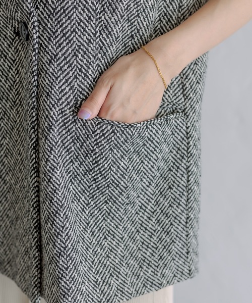 mystic（ミスティック）の「ツイードジレ【結婚式/オケージョンスタイル】（ベスト・レディース・ブラック/オフホワイト/ブラック系その他2・FREE）」の5枚目の写真