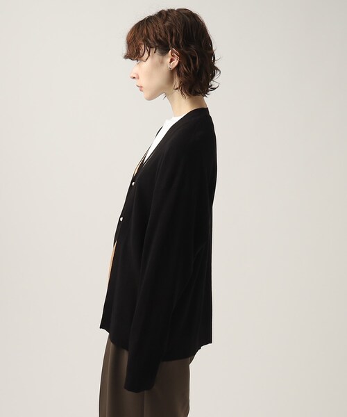 tk.TAKEO KIKUCHI（ティーケータケオキクチ）の「◆フェイクレイヤーニットカーディガン（カーディガン/ボレロ・レディース・ブルー系4/モスグリーン系4/ブラック系4・66）」の6枚目の写真