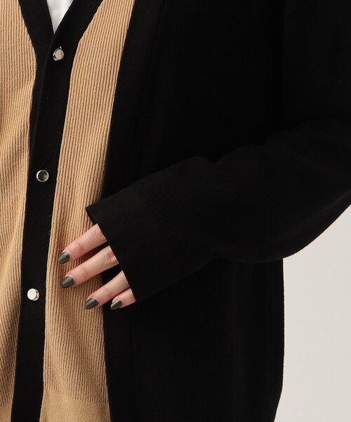 tk.TAKEO KIKUCHI（ティーケータケオキクチ）の「◆フェイクレイヤーニットカーディガン（カーディガン/ボレロ・レディース・ブルー系4/モスグリーン系4/ブラック系4・66）」の9枚目の写真