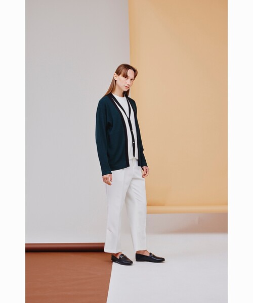 tk.TAKEO KIKUCHI（ティーケータケオキクチ）の「◆フェイクレイヤーニットカーディガン（カーディガン/ボレロ・レディース・ブルー系4/モスグリーン系4/ブラック系4・66）」の21枚目の写真