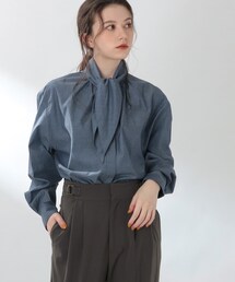 THE SHOP TK  | 【マシンウォッシャブル】ボウタイブラウス(シャツ/ブラウス)