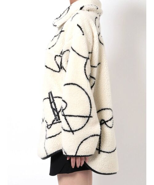 EMODA（エモダ）の「ハーフジップボアプルオーバー（Tシャツ/カットソー・レディース・ブラック/その他・FREE）」の16枚目の写真